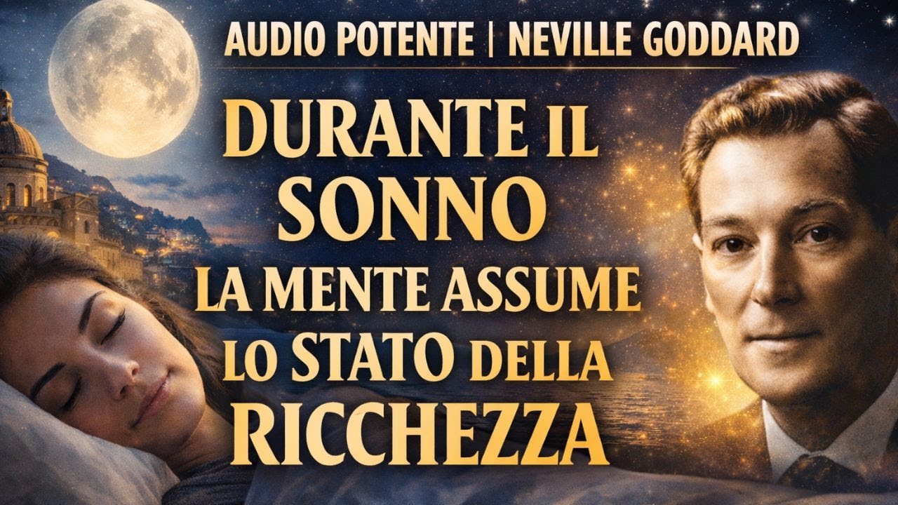 🌓 AUDIO POTENTE PER DORMIRE  NEVILLE GODDARD — RIPROGRAMMA LA MENTE PER LA RICCHEZZA