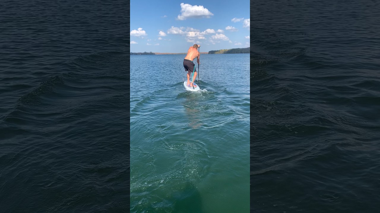 My First successful Flat Water SUP Start! - #foiling #hydrofoil #supfoil #standuppaddle #flatwater