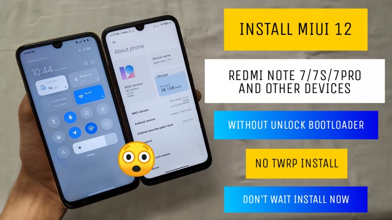 INSTALL MIUI 12 Redmi Note 7/7S/7PRO & Any Other Redmi Devices | No Twrp No Bootloader Unlock 😉😉