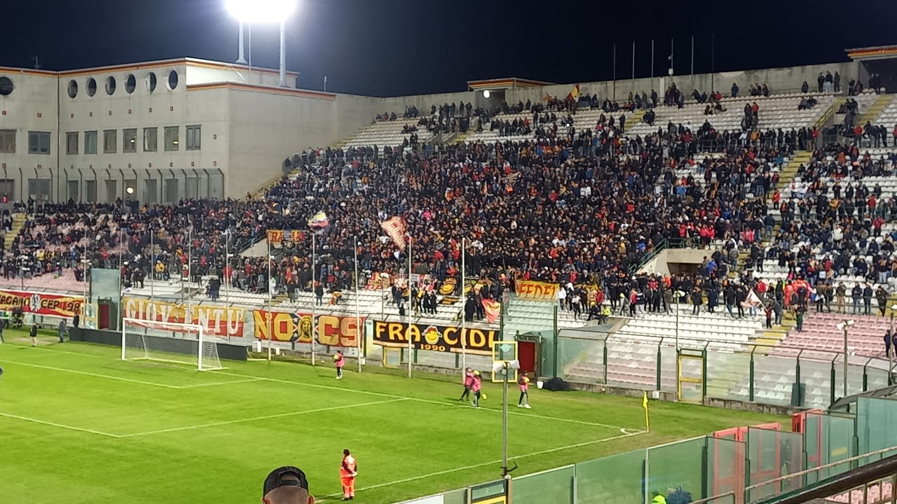 Messina-Catania secondo tempo e curva in festa
