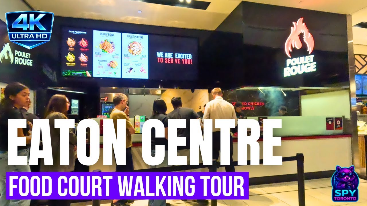 EATON CENTRE FOOD COURT WALKING TOUR 4K