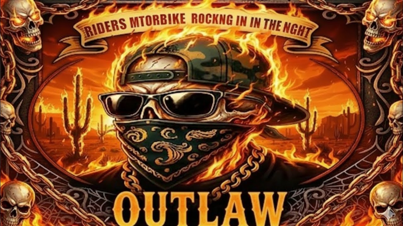 “Riders Motorbike Rocking in the Night | Outlaw Dark Country Rap 🔥” 
