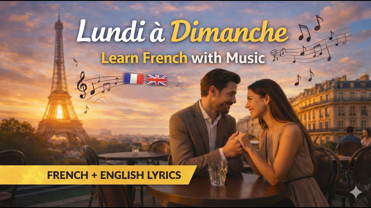 Learn French with This Romantic Song 🇫🇷 | Days of the Week in French #frenchsongs