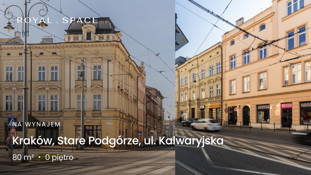 NA WYNAJEM | Lokal frontowy w sercu Starego Podgórza! | 80 m²