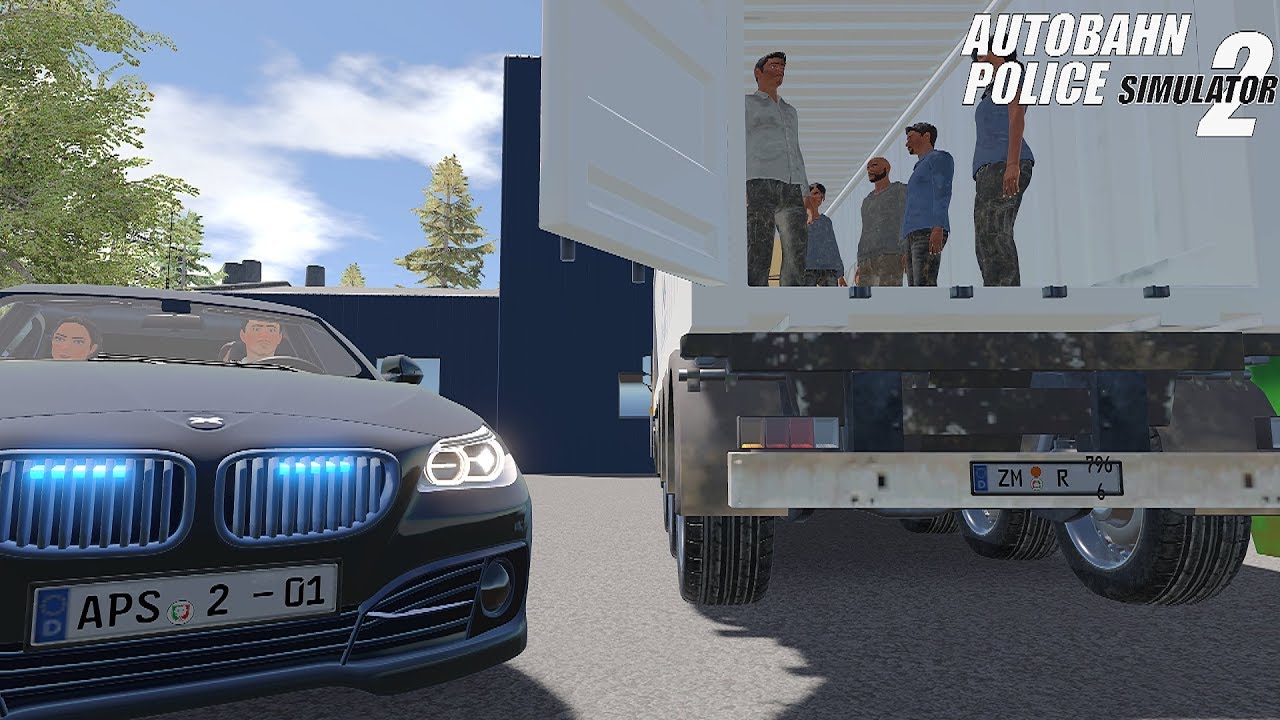Autobahn Police Simulator 2 — Борьба с торговлей людьми! 4K