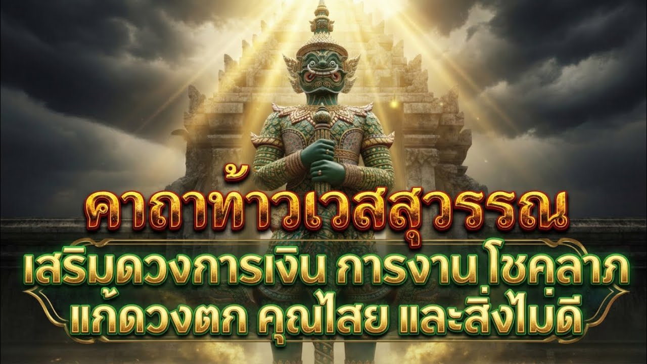 คาถาท้าวเวสสุวรรณ เสริมดวงการเงิน การงาน โชคลาภ แก้ดวงตก คุณไสย และสิ่งไม่ดี