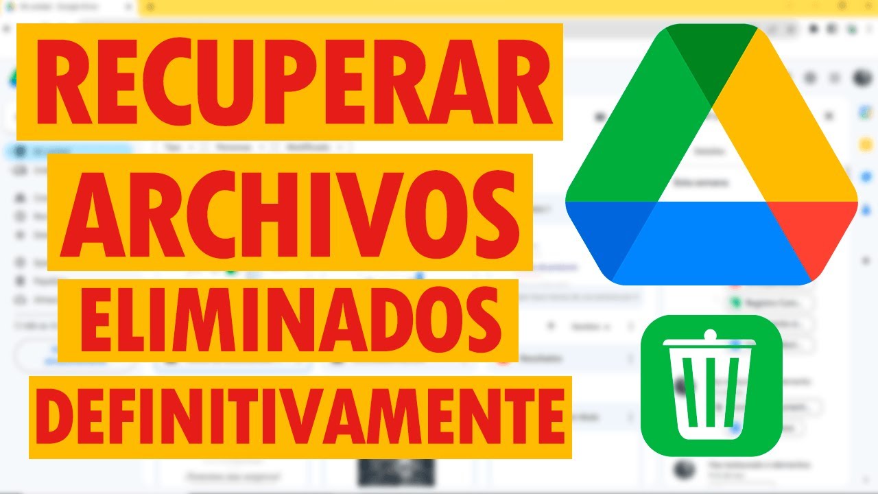 ¡NO Pierdas tus ARCHIVOS! Aprende a ELIMINAR y RESTAURAR en Google Drive