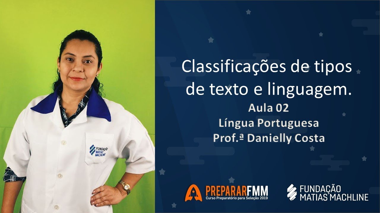 Módulo 1 Aula 02 Classificações de tipos de textos e linguagem
