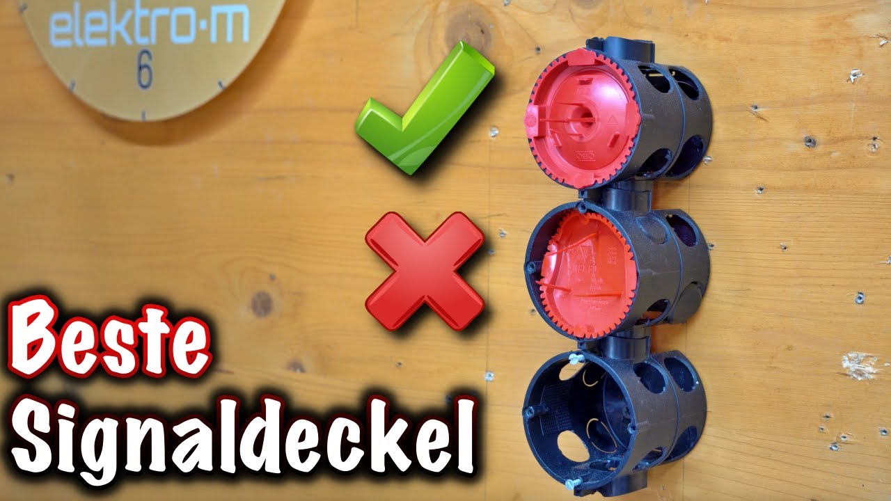 Signaldeckel ausrissfrei entfernen! ElektroM