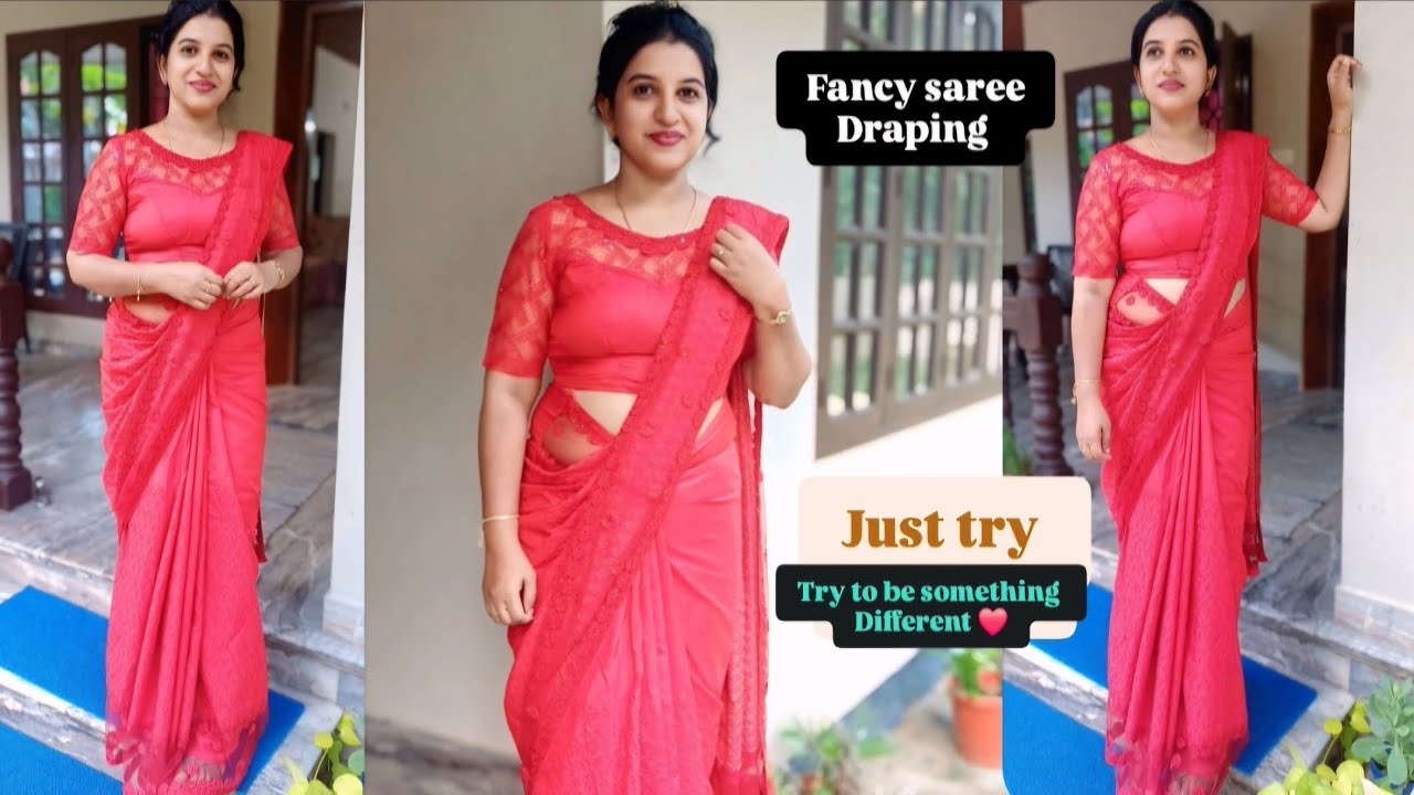 Fancy saree draping special video specially for youngsters ❤️❤️ @Ammuarchanaofficial 