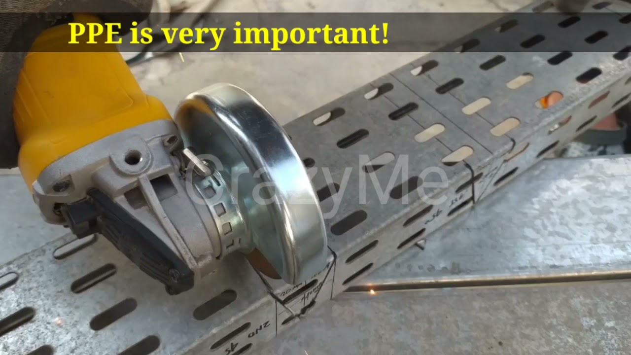 How to make Cable tray VERTICAL OUTSIDE ELBOW 90°deg.(45°-45°)50mm depth tray. Practical tutorial 5
