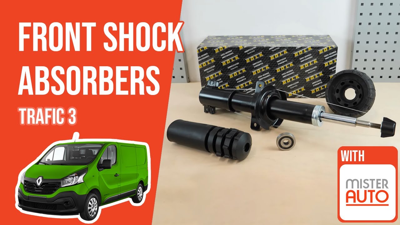 How to replace the front shock absorbers Trafic mk3 ➿