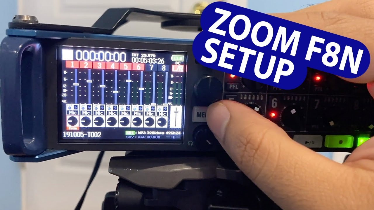 Setting up the Zoom F8N for Live Mixing and Recording