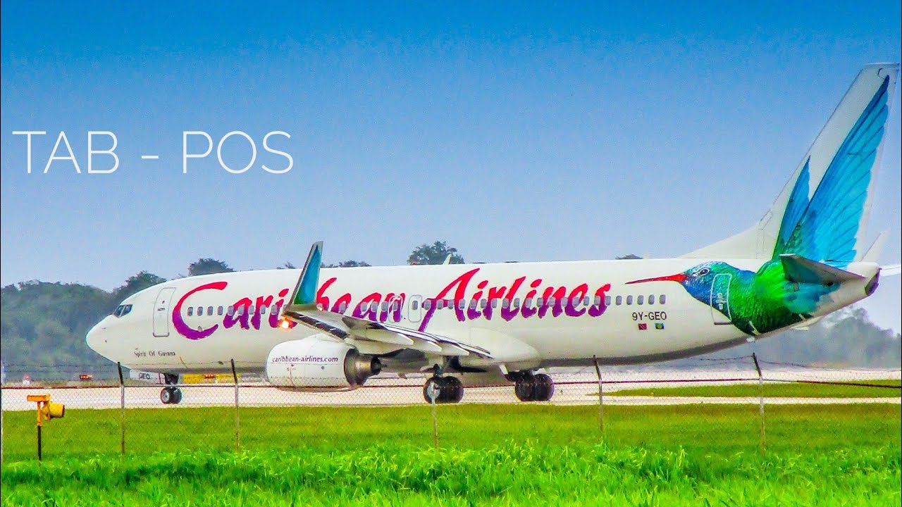 Caribbean Airlines 737 flight from Tobago to Trinidad