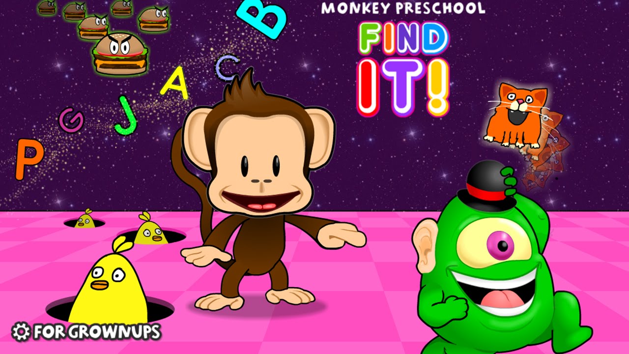 Monkey Preschool Find It (THUP Games) - Best App For Kids