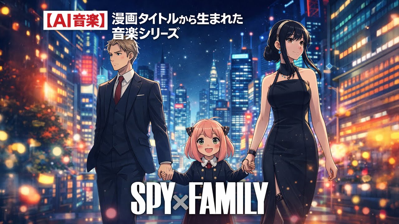 AIが「SPY×FAMILY」という漫画タイトルから連想した楽曲 | Inspired by the Manga Title “SPY×FAMILY”