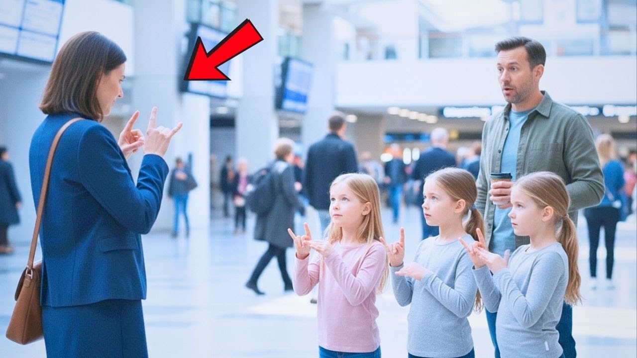 Single dad noticed a deaf woman signing goodbye—then his daughters signed back