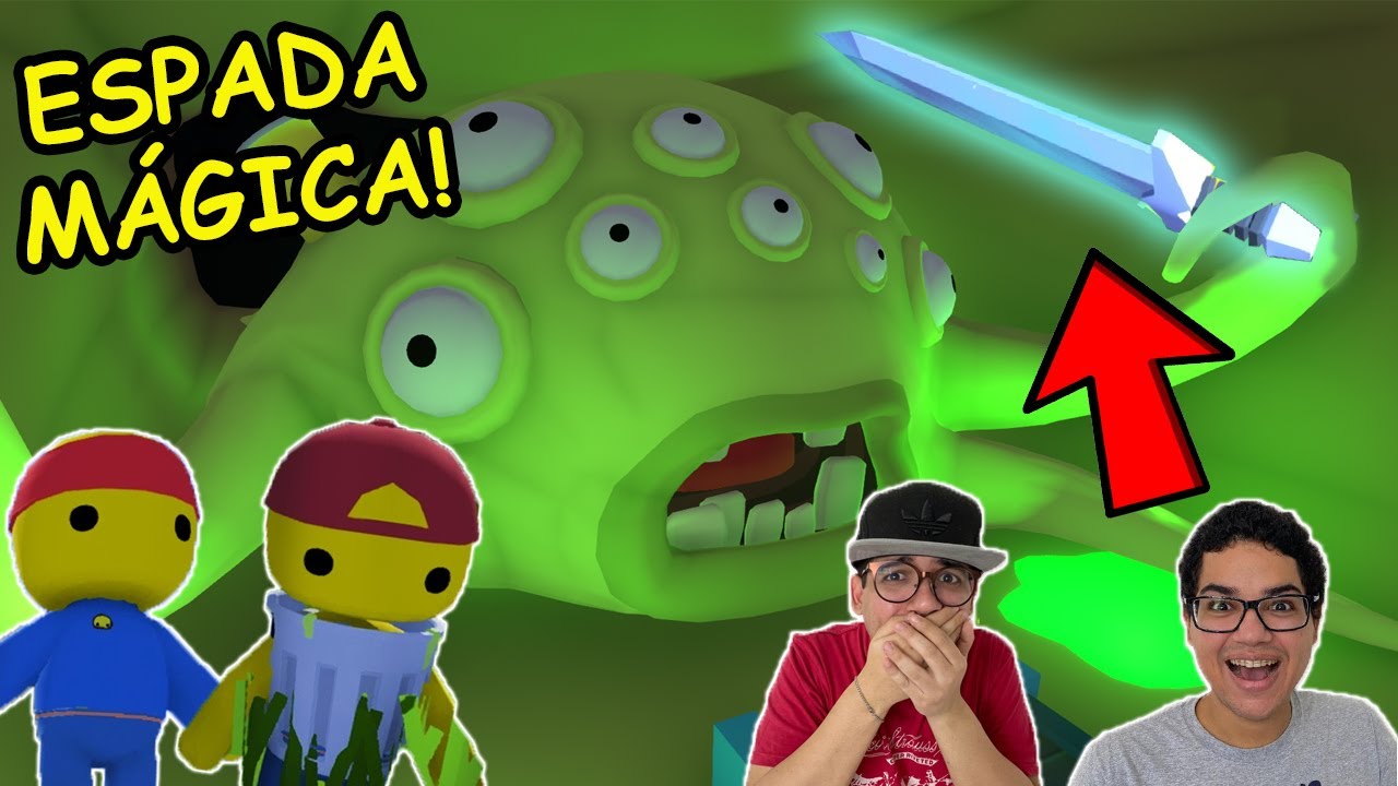 ALIMENTAMOS O ALIENÍGENA GIGANTE COM A ESPADA MÁGICA NA CIDADE DE MASSA DE MODELAR!! - Wobbly Life