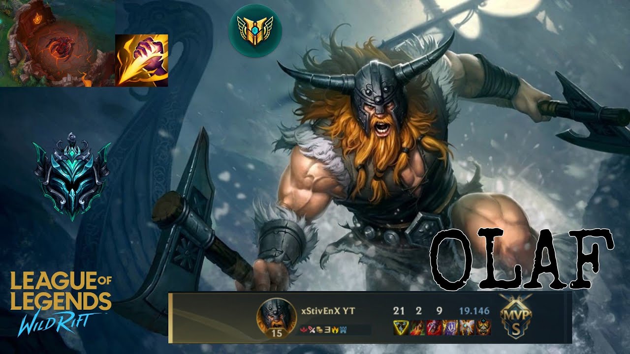 Olaf Montage || Hyper Carry Olaf in Jungle // 21 kills \\ Lol Wild Rift
