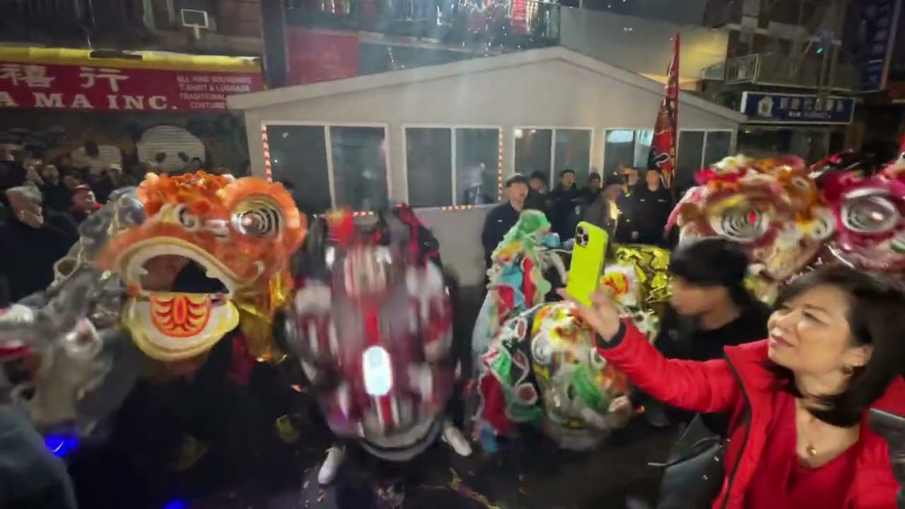 Chinese New Year's Eve celebration at  New York City's  Chinatown, Year of the Dragon! Feb.9, 2024