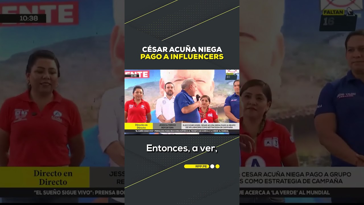 C&eacute;sar Acu&ntilde;a niega pago a influencers como estrategia de campa&ntilde;a #DESPACHORPP