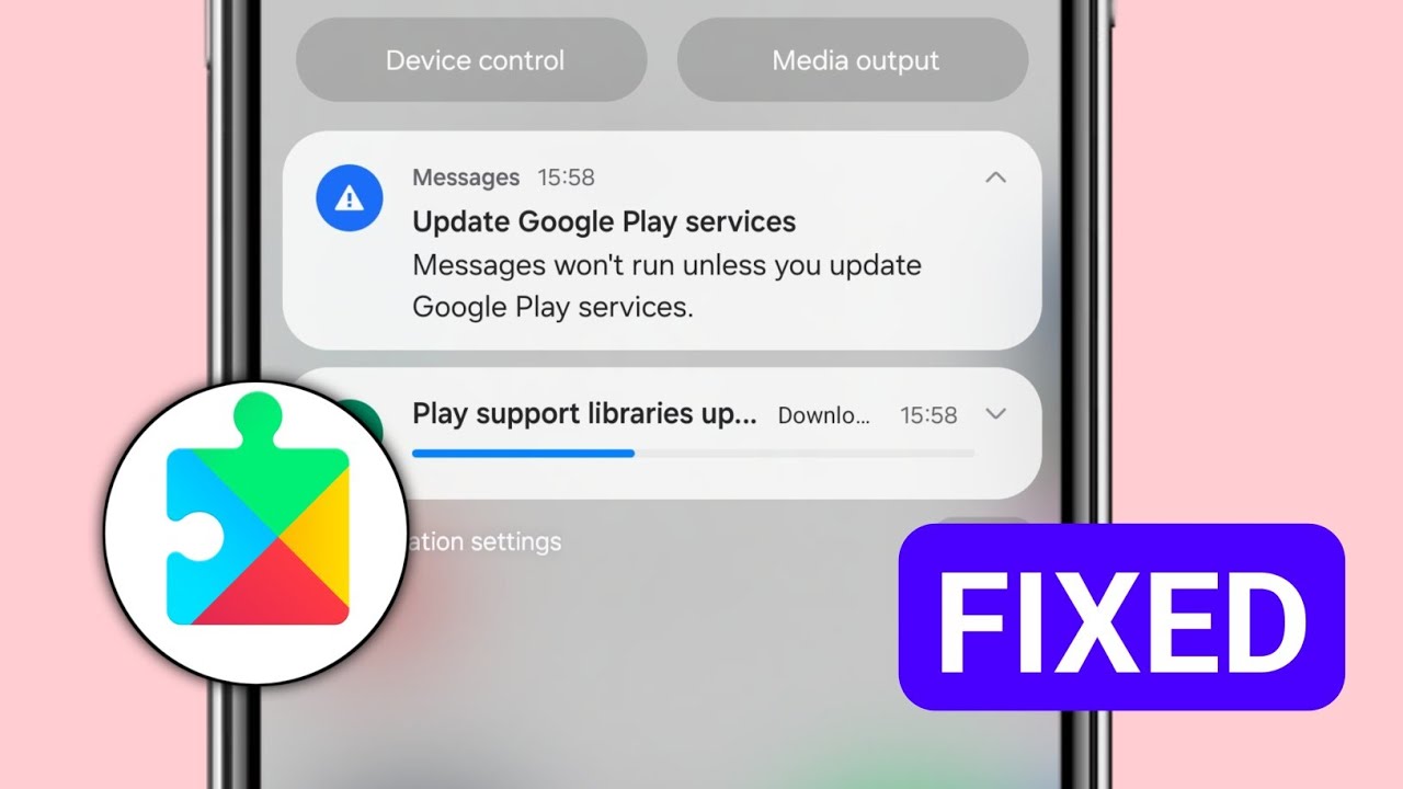 How to fix google play services update problem || Messages won't run unless you update Google Play