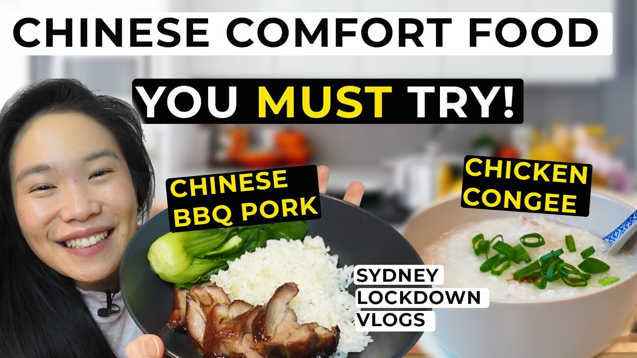 MUST TRY CHINESE COMFORT FOOD! Tasty Char Siu (叉燒) & Chicken Congee in SYDNEY! Sydney Lockdown Vlog