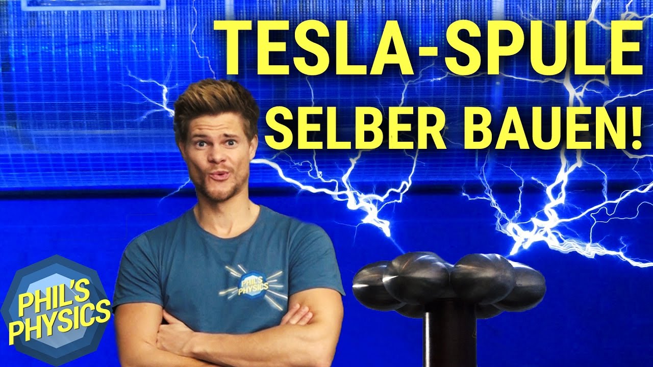 Tesla-Spule bauen mit einfachen Mitteln! Blitze zuhause erzeugen