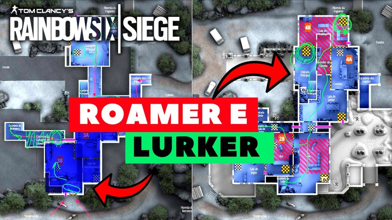 ROAMER E LURKER! APRENDA AGORA A MOVIMENTAÇÃO E TÁTICA DESTAS FUNÇÕES || RAINBOW SIX SIEGE