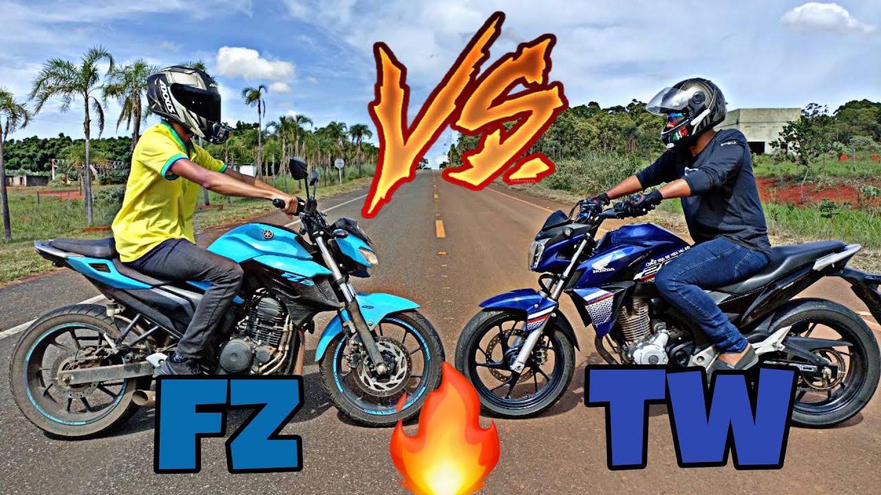 HONDA CB 250 TWISTER x YAMAHA FAZER FZ25 l TIRANDO A PROVA DE QUAL ANDA MAIS 🔥🔥