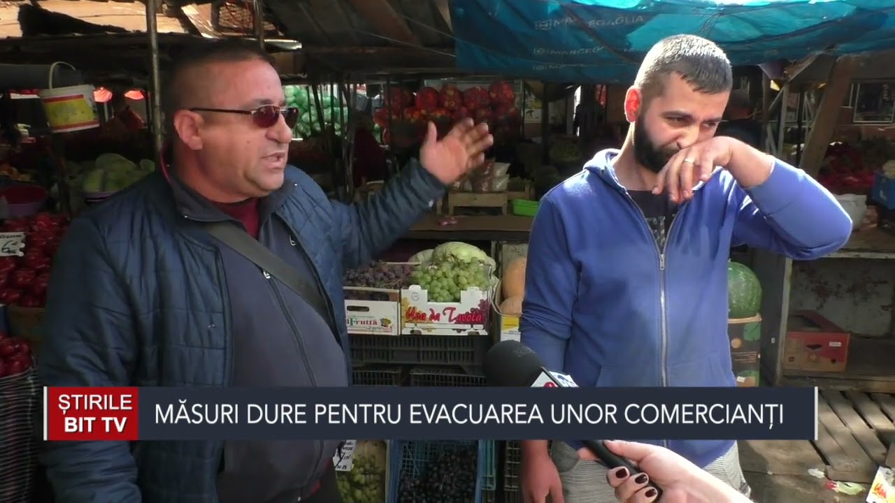 STIRILE BIT TV - MASURI DURE PENTRU EVACUAREA UNOR COMERCIANTI DIN PIATA VALE