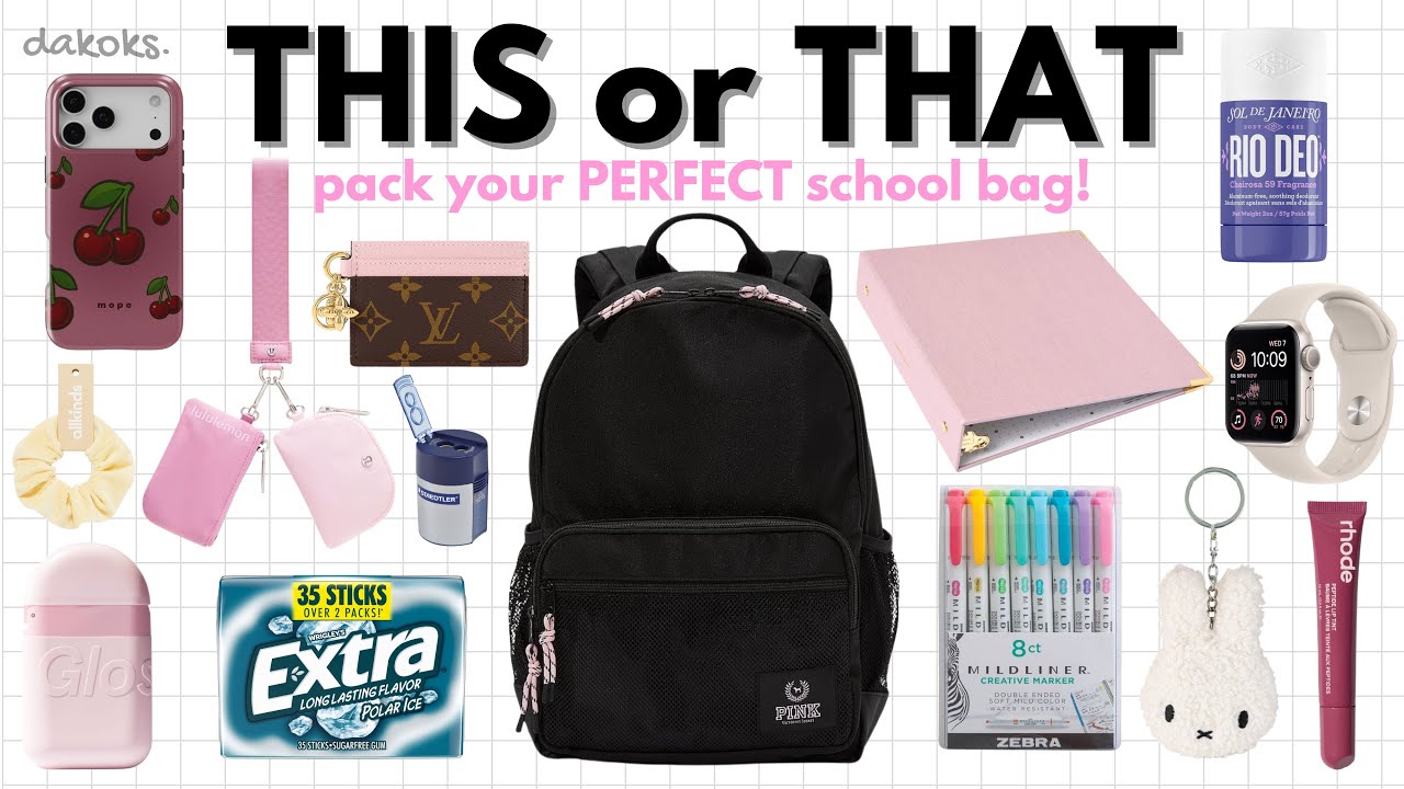 Pack your PERFECT School Bag! | THIS OR THAT📚✏️💕