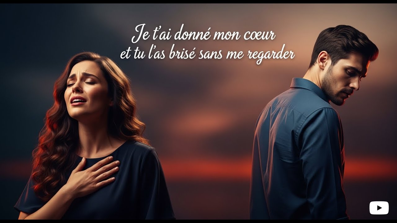 Je t’ai donné mon coeur et tu l’as brisé sans me regarder.