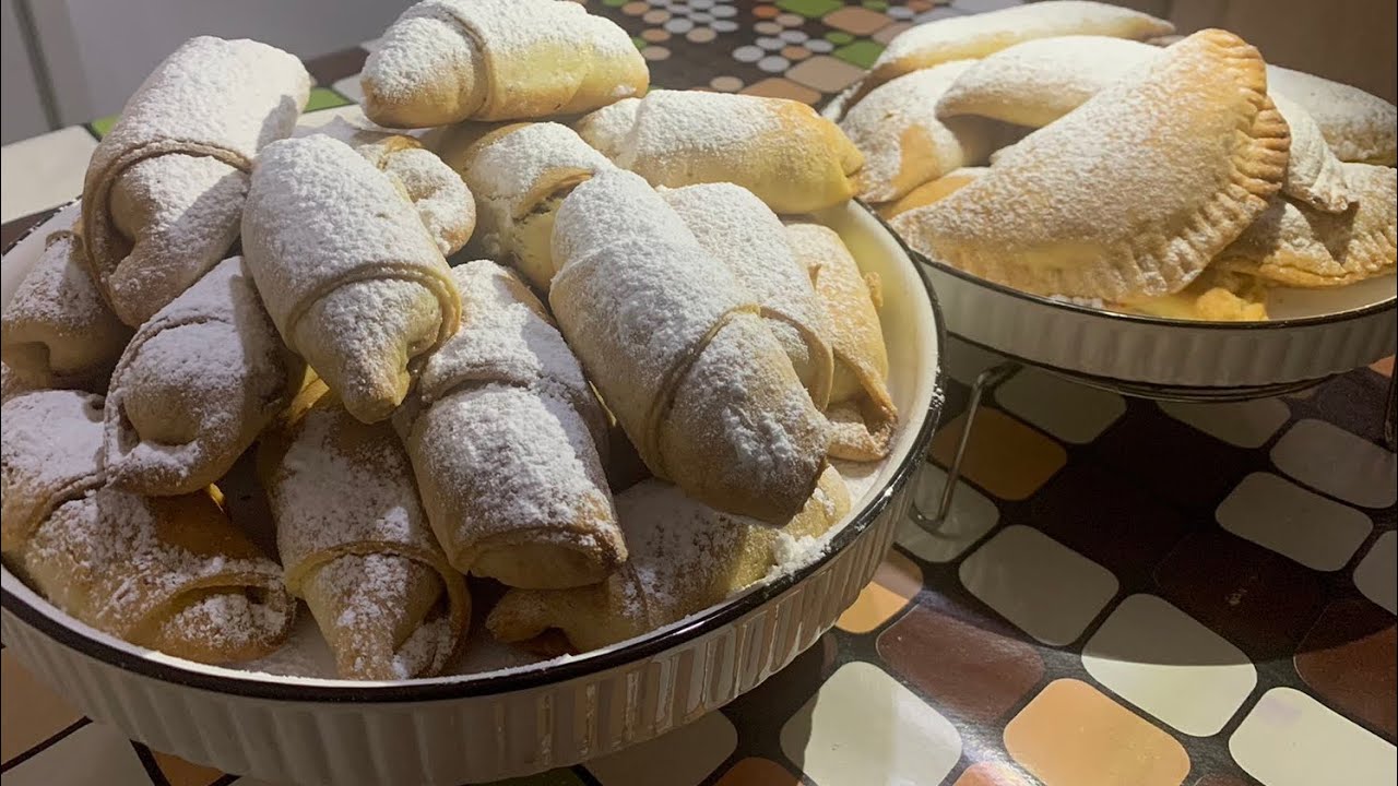 Вкуснейшие рогалики (сигаретки) с орехами или с творогом! Тает во рту! | Nut or Curd Biscuits