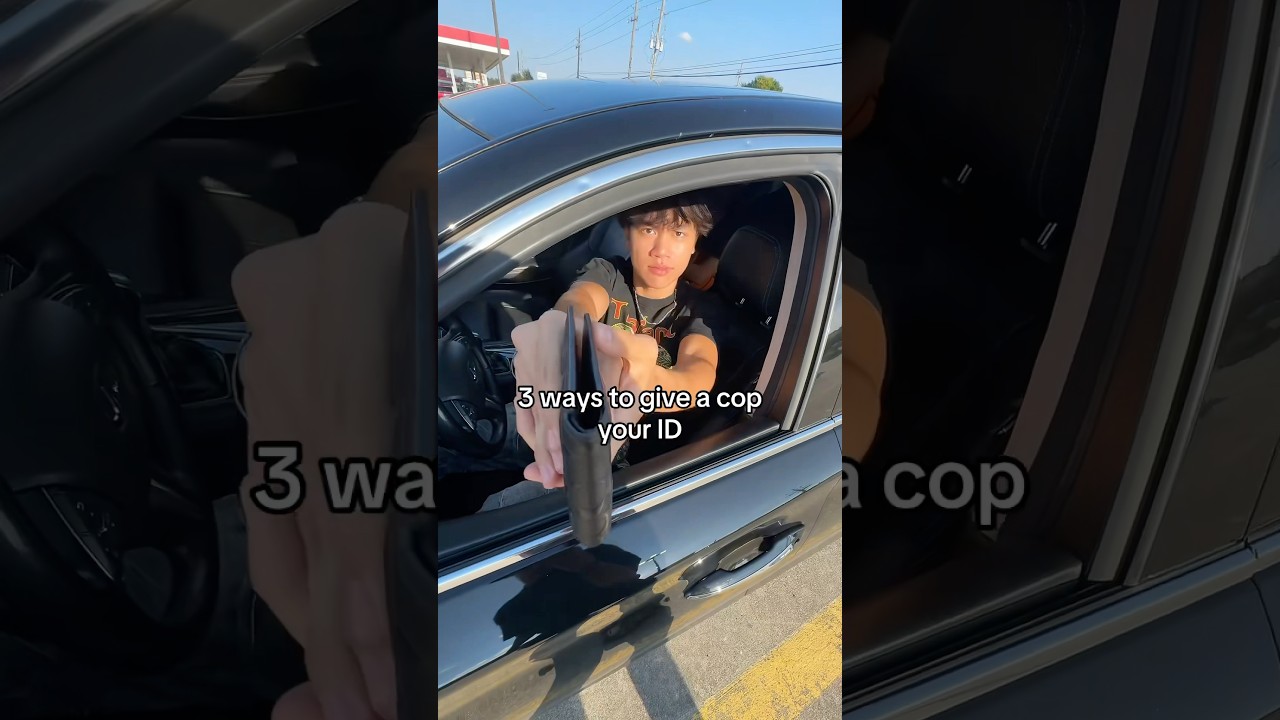 The top 3 best ways to give a cop your ID 👍