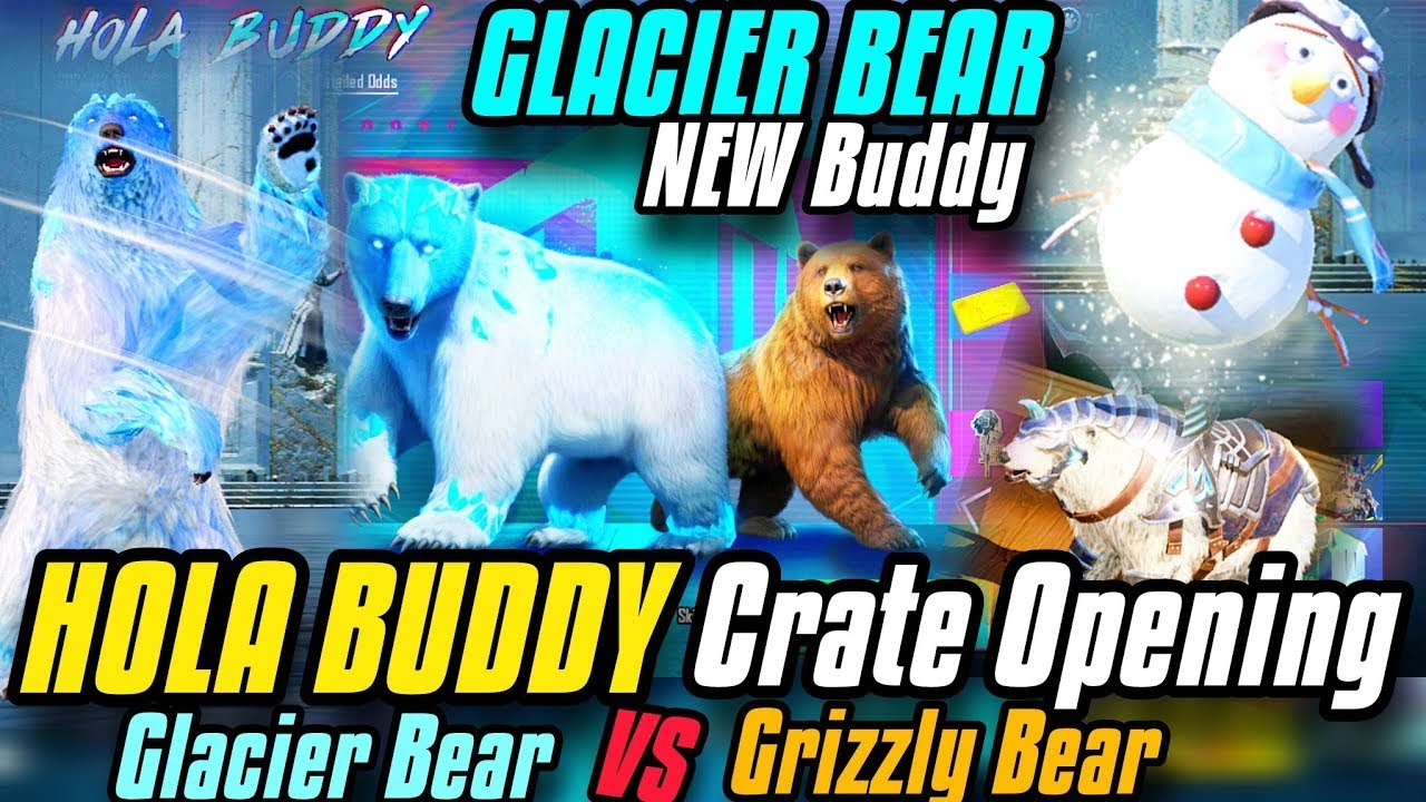 NEW HOLA Buddy Glacier Bear Crate Opening 🧸 PUBG MOBILE BGMI 🥶 9000 UC 🔥