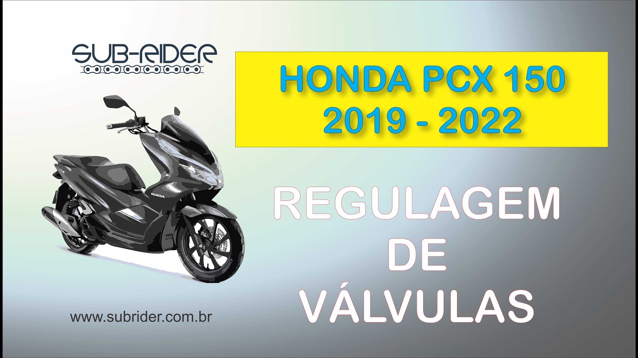 Honda PCX 150 2019 a 2022 ajuste da Folga das válvulas