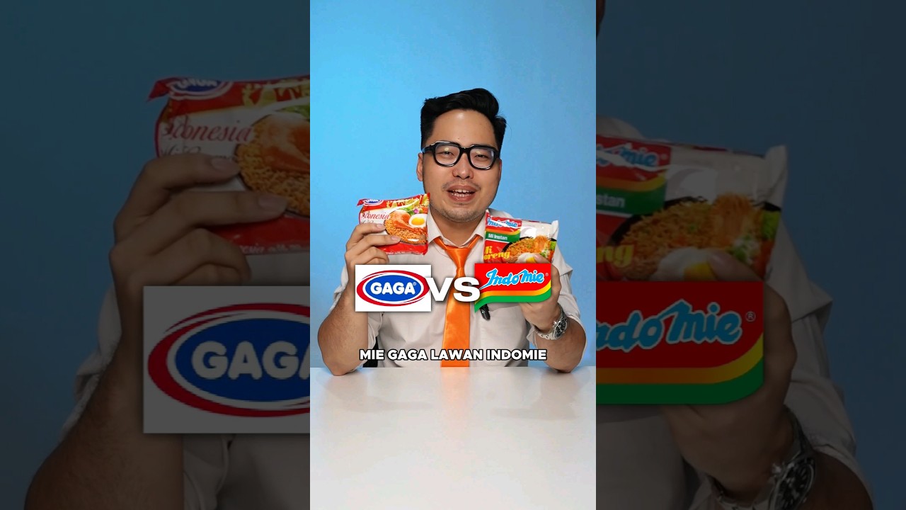 mie gaga goreng lawan indomie goreng #makanan #indomie #miegaga