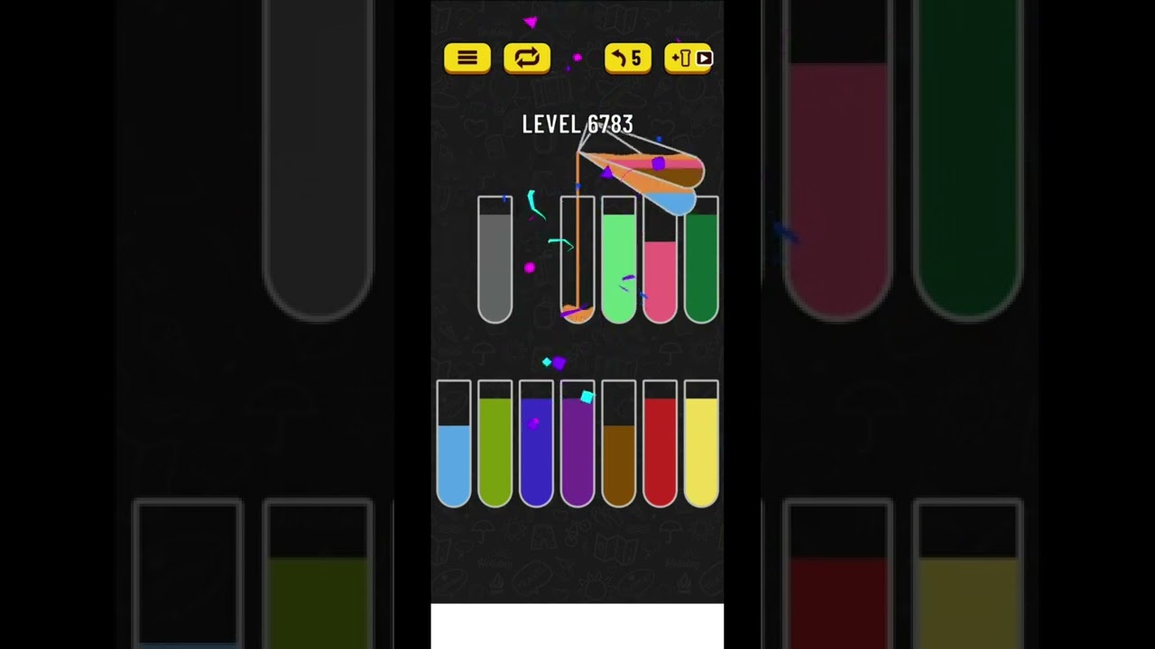 water sort puzzle level 6782-6785