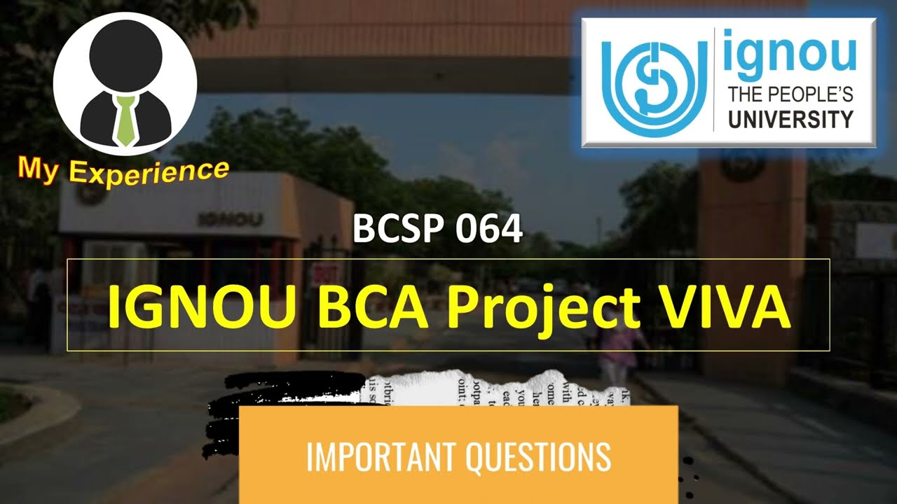 IGNOU BCA Project Viva Questions | BCSP-064 Viva Questions | StudyStool |