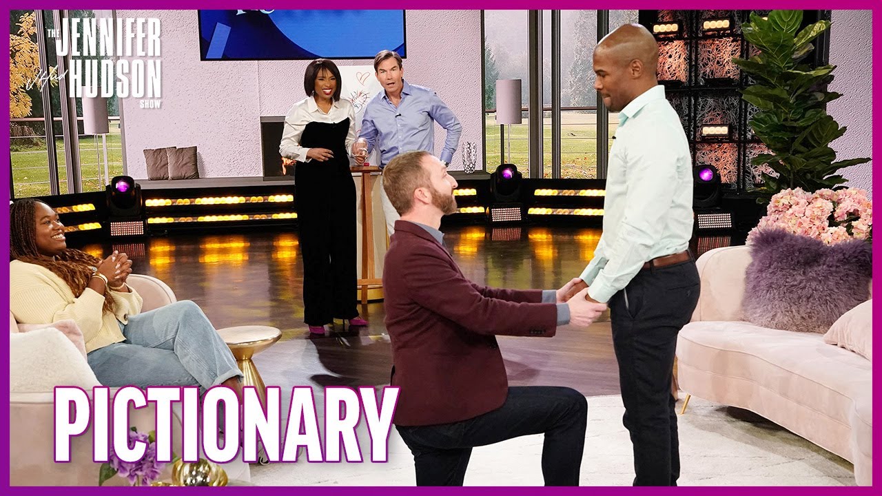 Jerry O’Connell & Jennifer Hudson Host a ‘Pictionary’ Proposal!