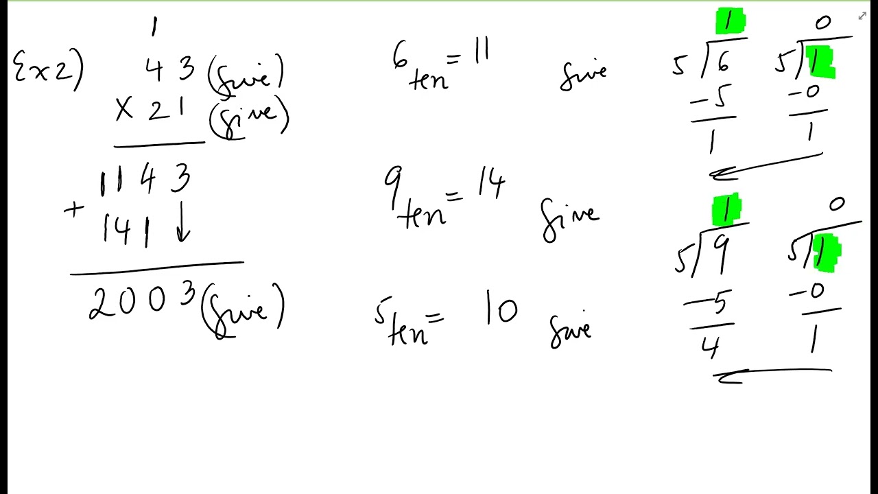 Topics in Math: Multiply numbers in bases other than 10
