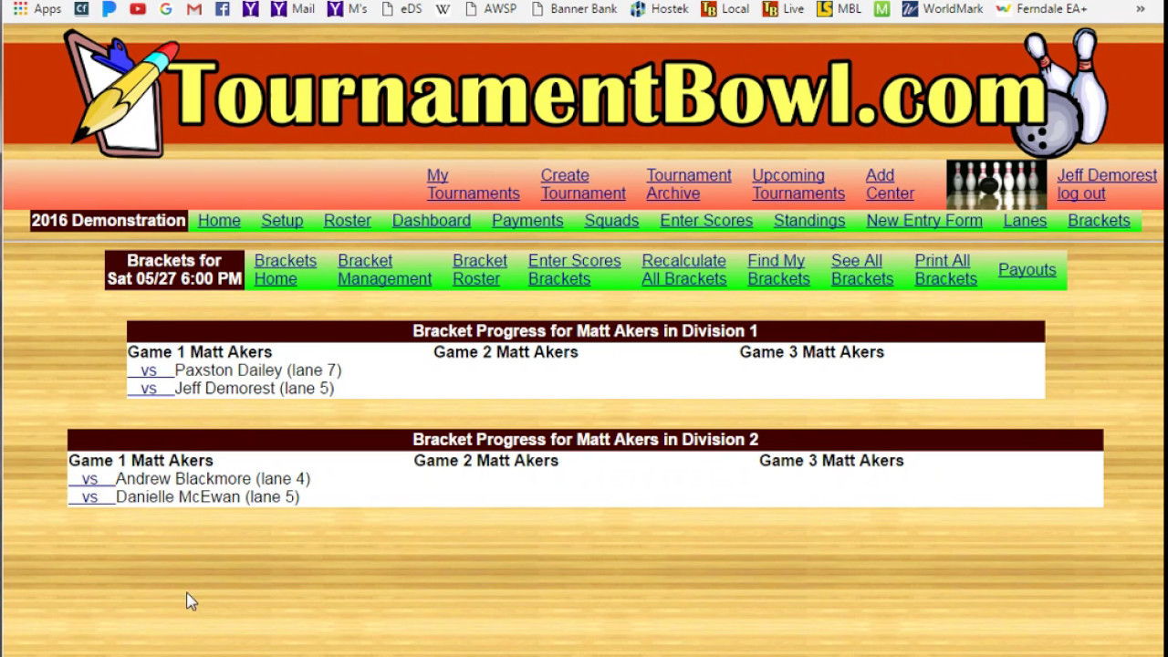 Tournamentbowl Create Brackets
