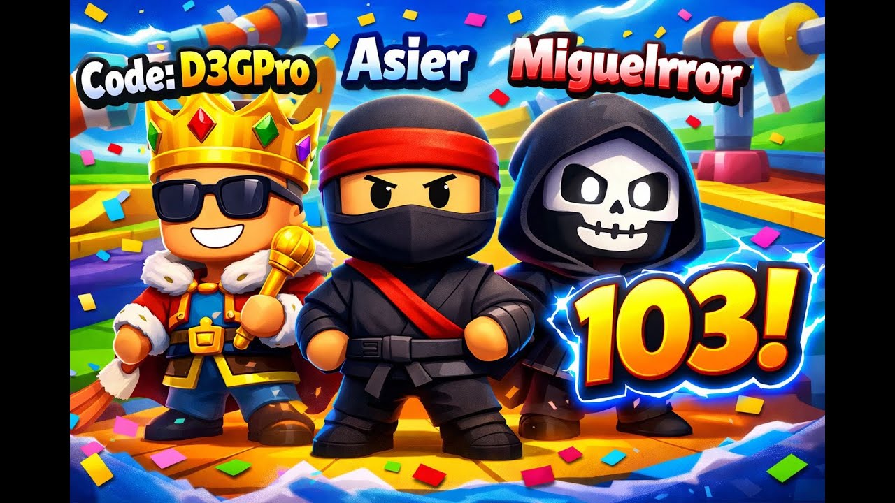Jugando la Ranking de Stumble Guys con Asier y Miguelrror dos grandes amigos y estamos el top 103!!!