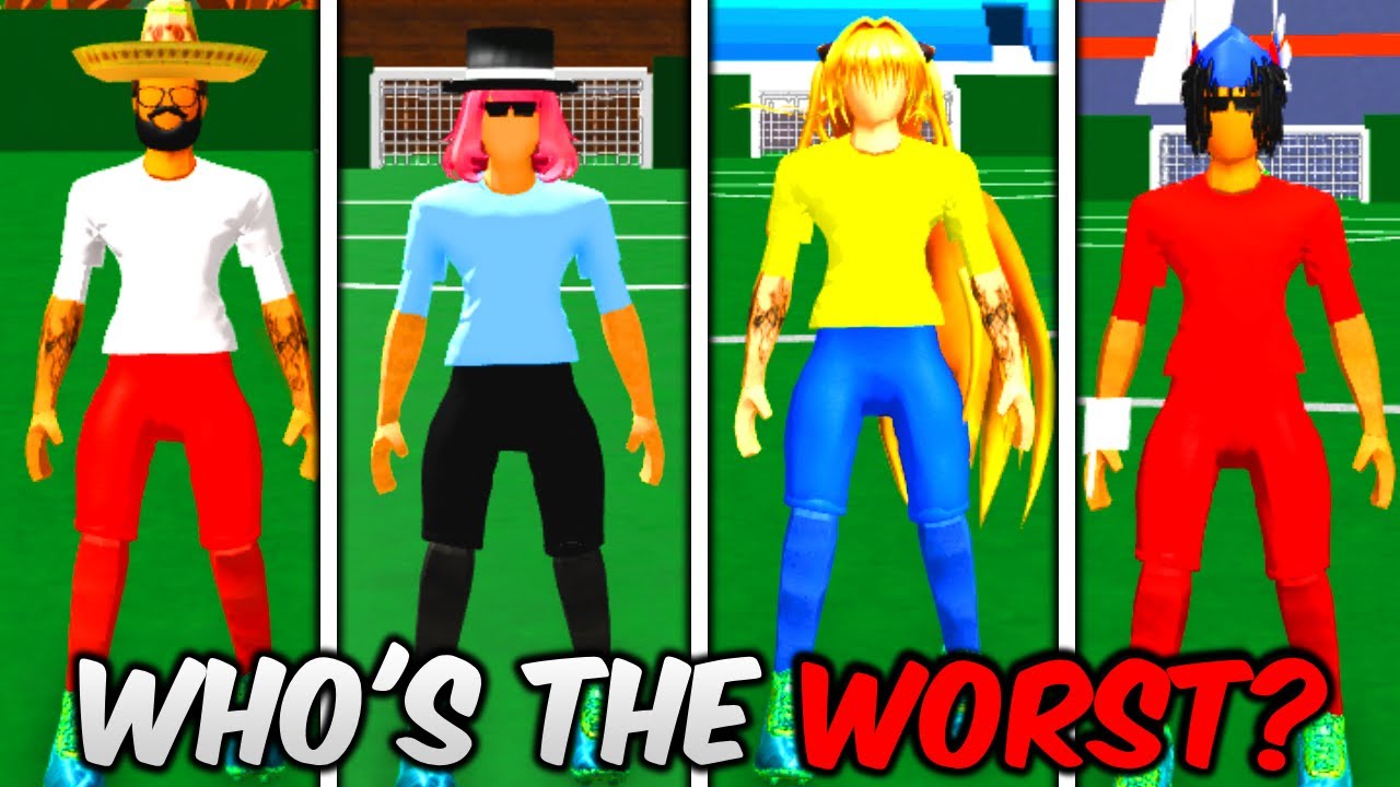 TYPES OF PLAYERS In Realistic Street Soccer! (Roblox)