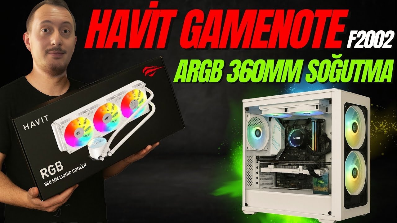 Kasa Buz Tuttu! Havit Gamenote F2002 360mm ARGB sıvı Soğutma İnceleme
