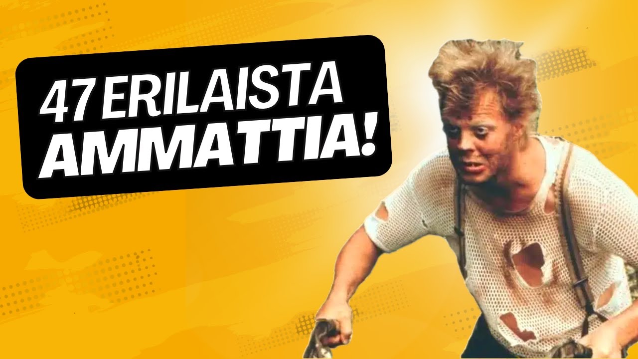 UUNO TURHAPURON ERI AMMATIT - Uunoko muka laiska?