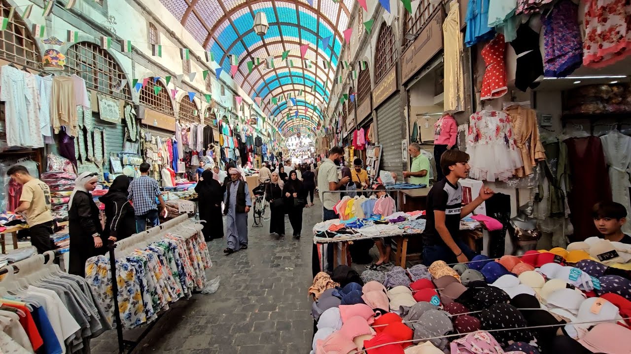 الأسواق القديمة والحرف اليدوية في مدينة حمص بسوريا