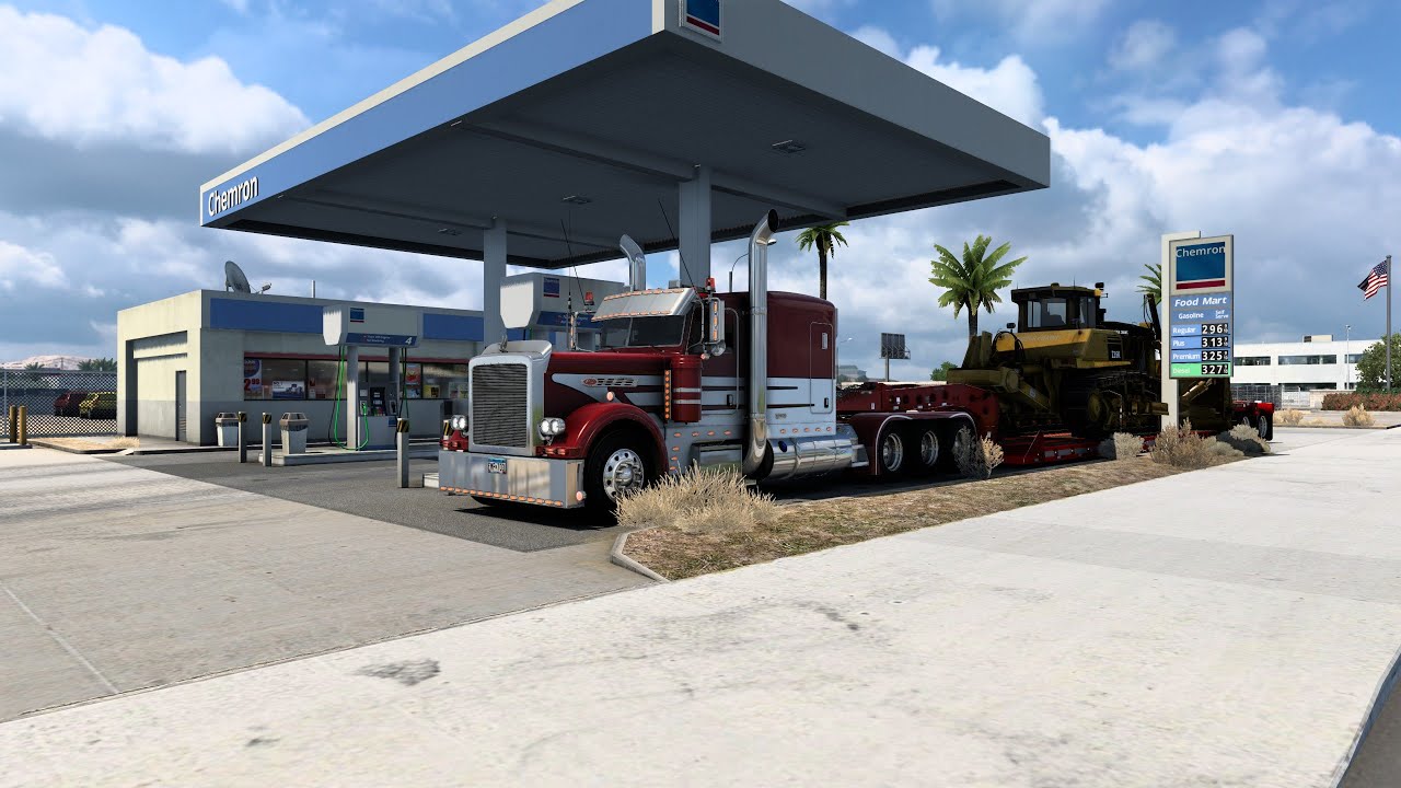 TRANSPORTANDO UN BULLDOZER (42 TONELADAS) con el PETERLBILT 389