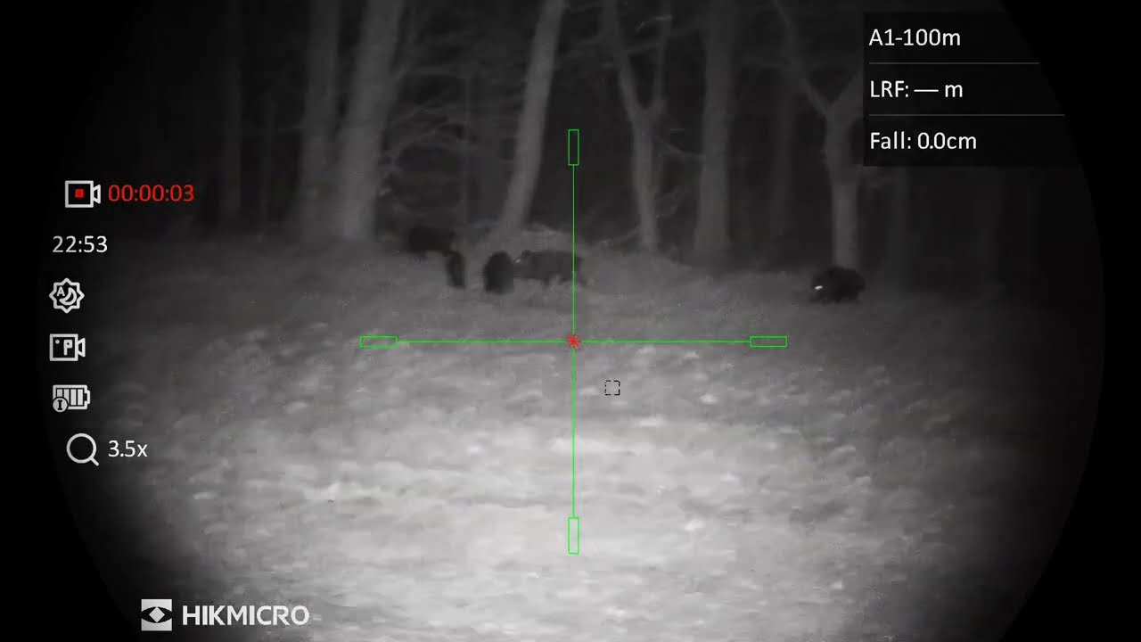 HIKMICRO Alpex LRF 4k | wild boar | 90m